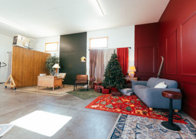 The Muse creative photography and video studio at Film Garage 208 in Idaho Falls, Idaho, featuring modern studio backdrops and versatile spaces for professional photoshoots, content creation, and video production.
